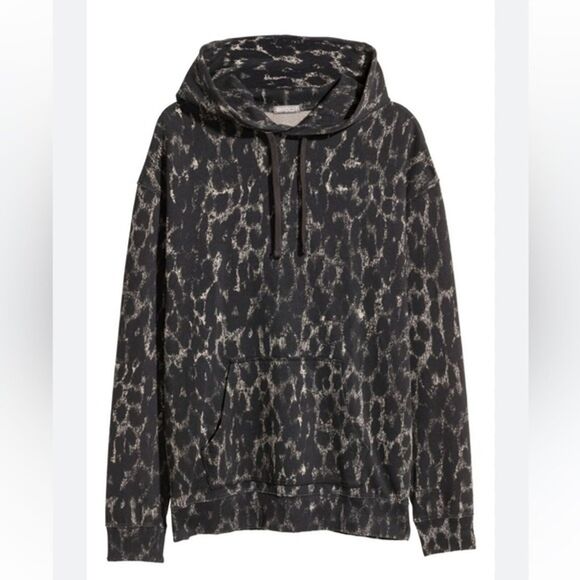 H&M Leopard Black Hoodie size XS - Picture 1 of 10